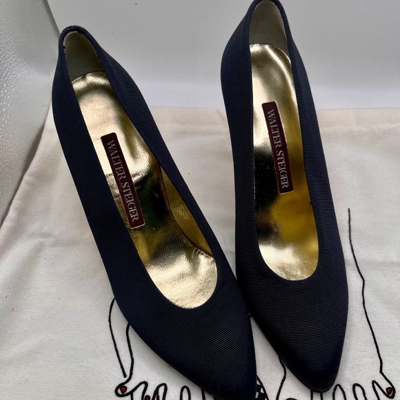 👠 Vintage Walter Steiger heels 37.5  AS NEW - Picture 3 of 9